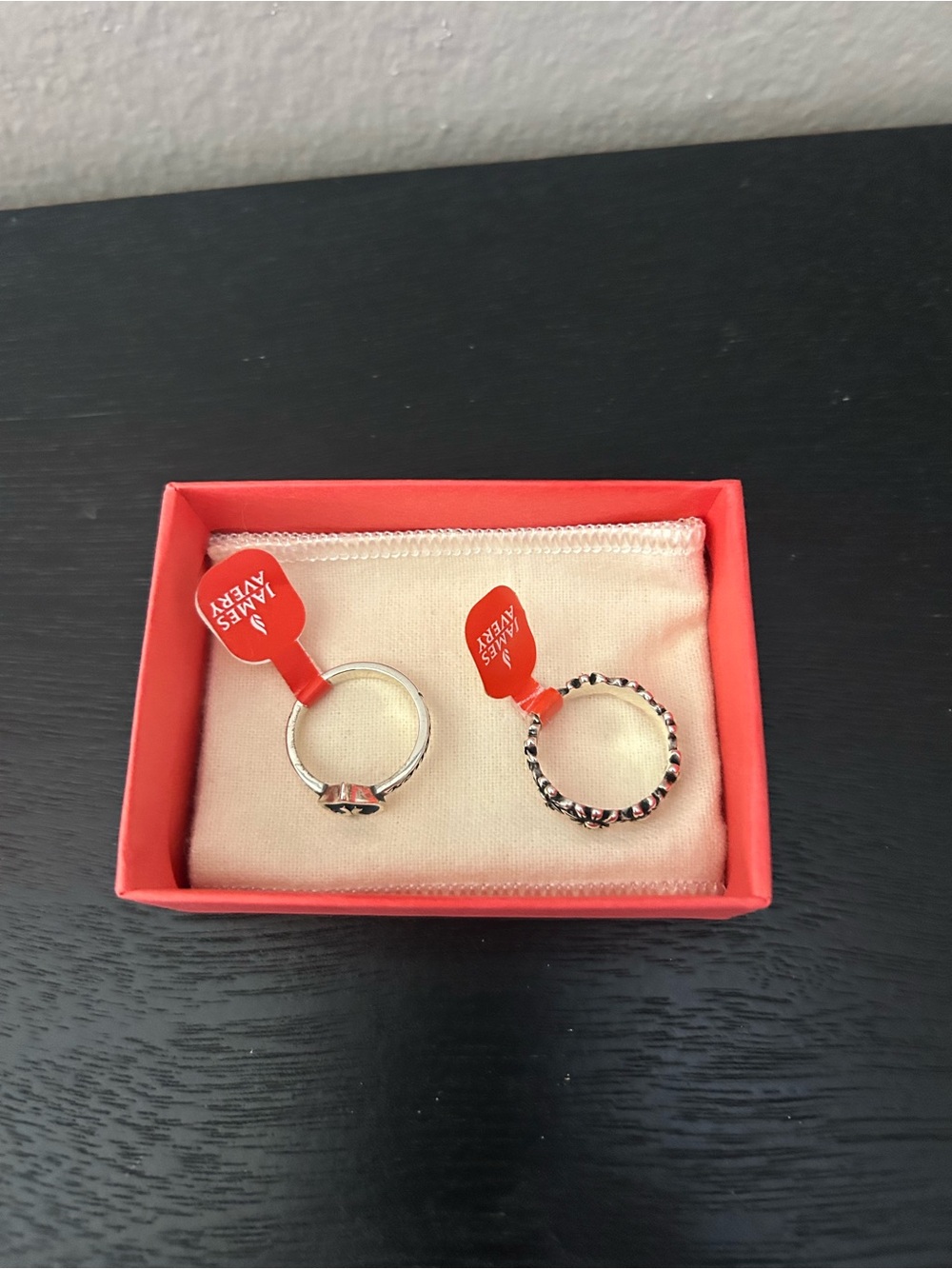 James Avery Silver Heart and flowers Rings Size 8 and 7 1/2 - Picture 5 of 10